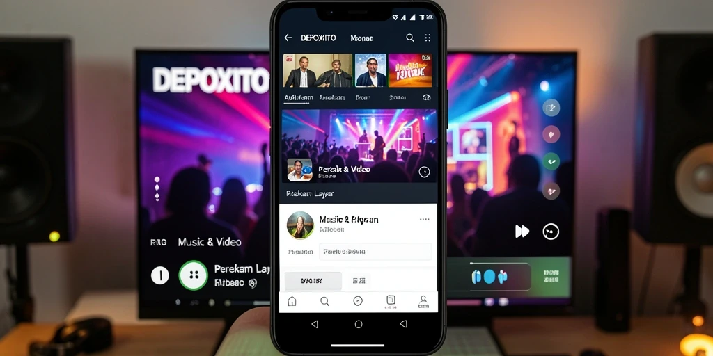 Antarmuka DEPOXITO yang sederhana dan intuitif untuk perekaman layar.