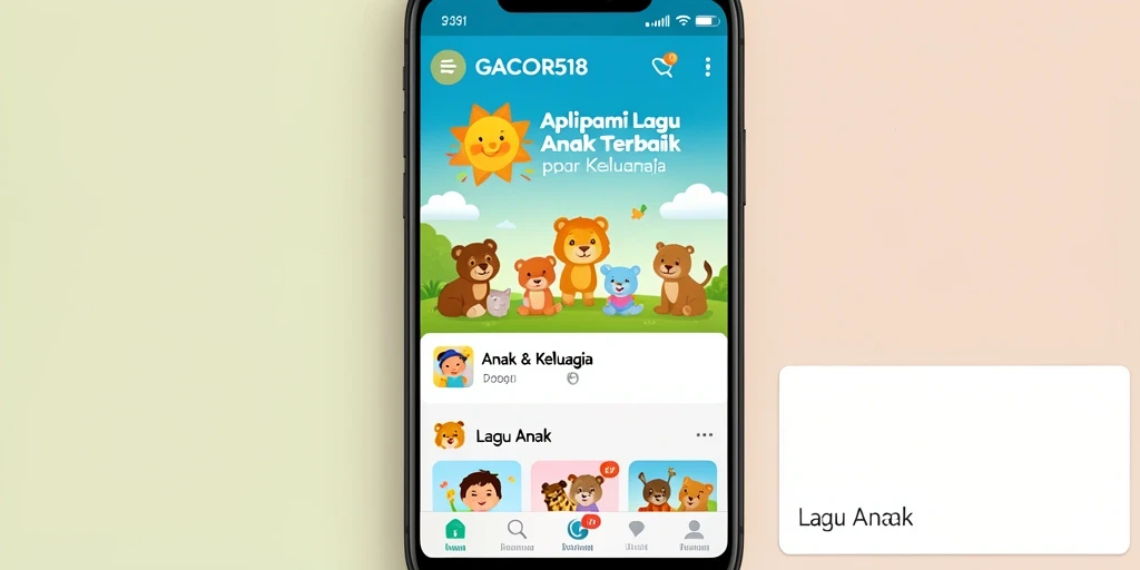 Antarmuka GACOR518 yang ramah anak dan interaktif.