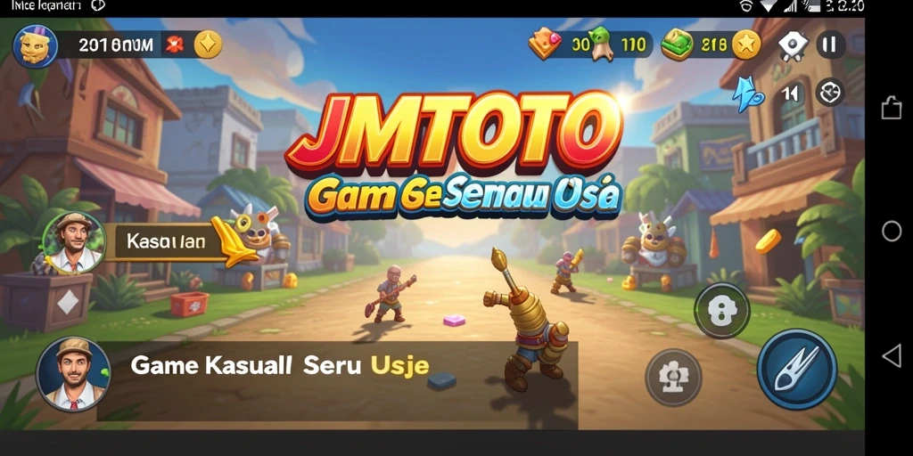 Tampilan antarmuka JMTOTO yang menarik dan penuh warna.
