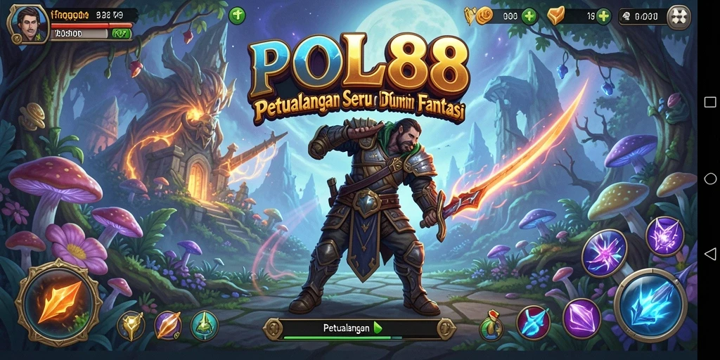 Tampilan antarmuka POL88 dengan elemen petualangan yang menawan.