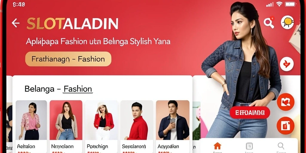 Antarmuka aplikasi SLOTALADIN yang stylish dan mudah digunakan.
